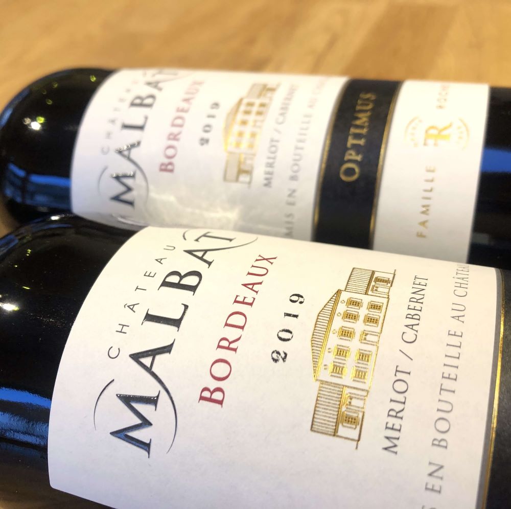 Chateau Malbat Optimus Bordeaux rouge 2019
