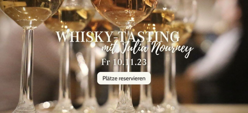 Whisky-Tasting mit Julia Nourney am Fr 10.11.2023