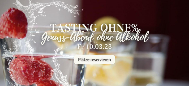 Tasting OHNE % Genussabend ohne Alkohol am 10.3.2023