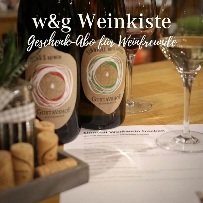Weinprobe zuhause mit dem Wein-Abo "w&g Weinkiste"